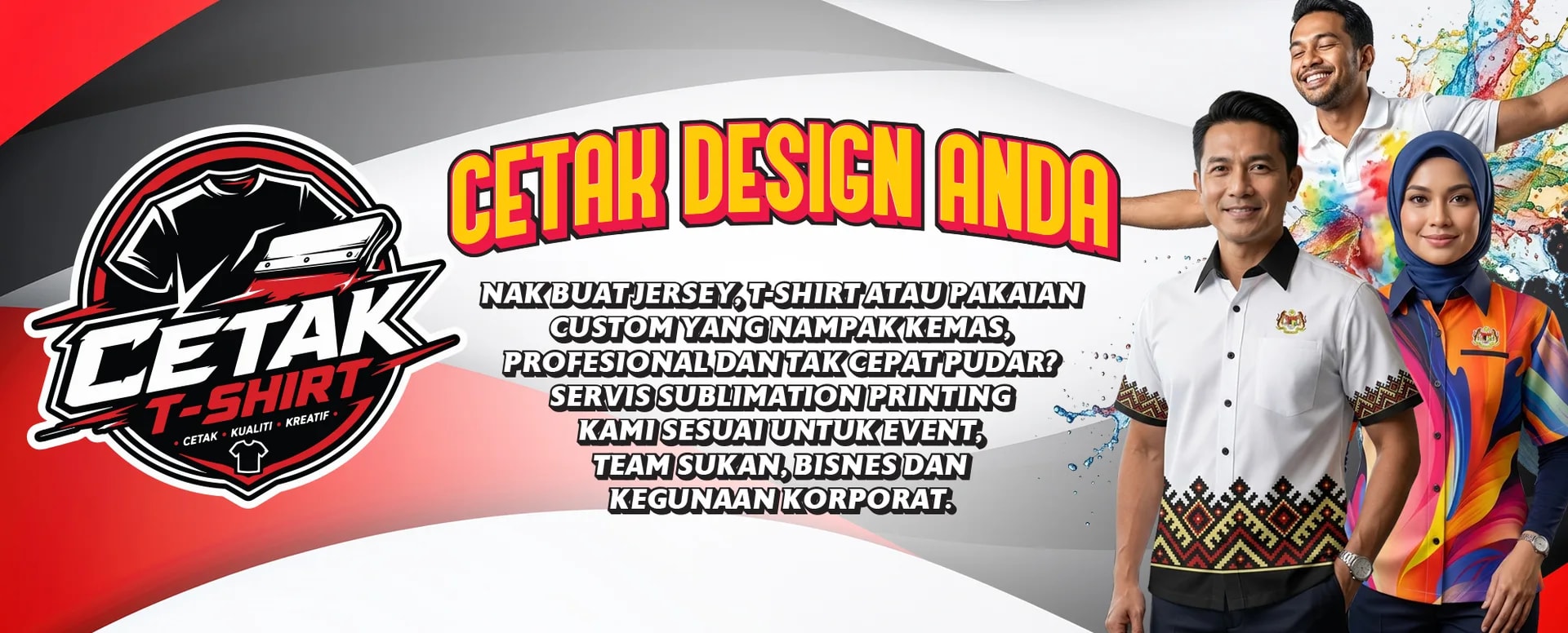 Cetaktshirt — cetak jersey sublimation custom Setapak KL
